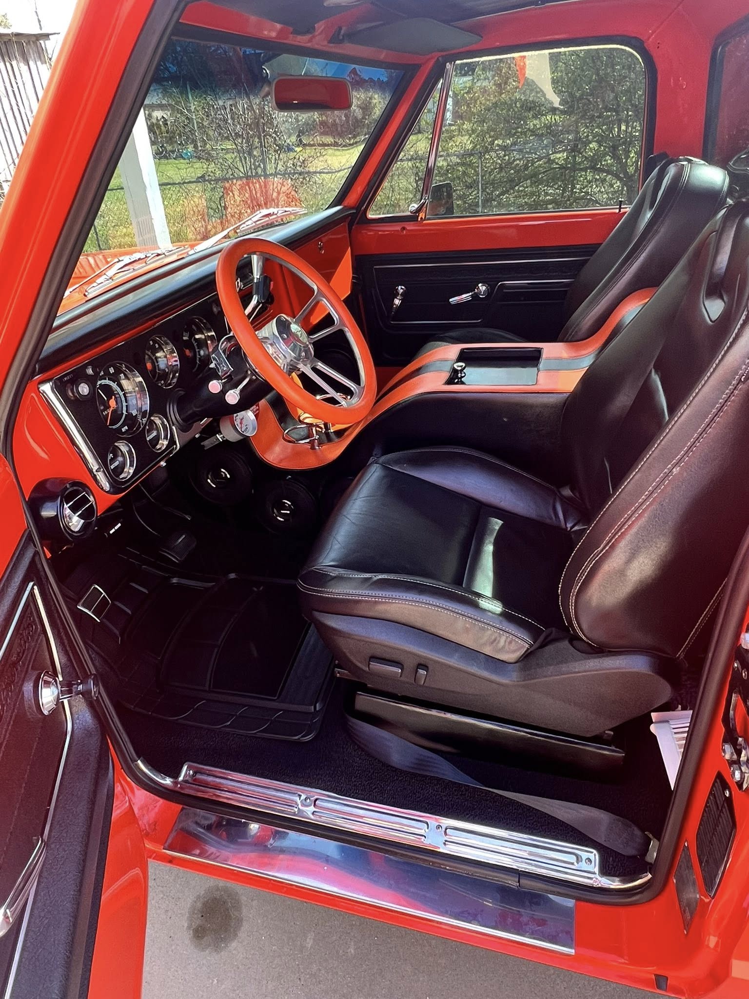 Spotless custom truck interior after professional detailing